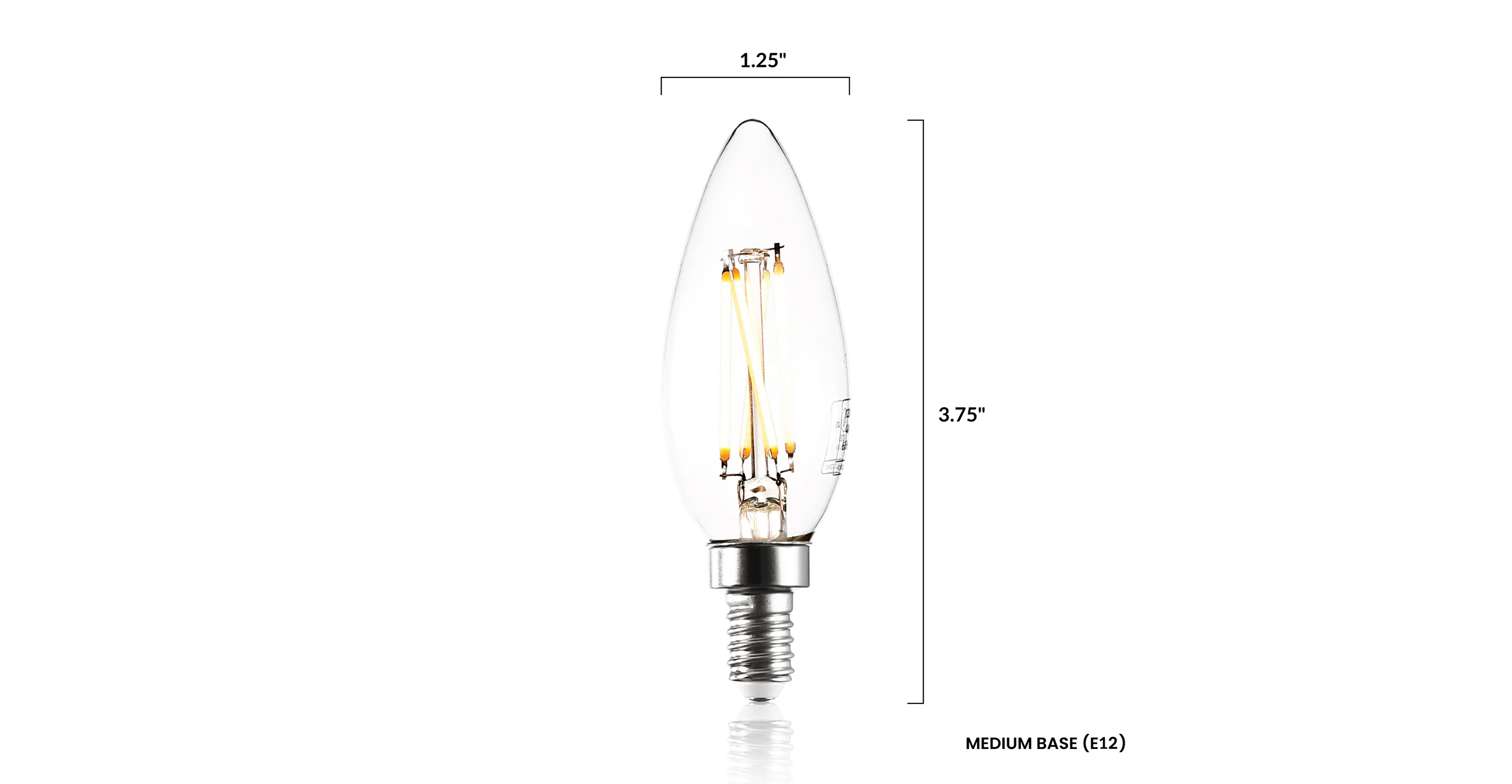 Arden C32 Clear LED Filament Light Bulbs - Image 9