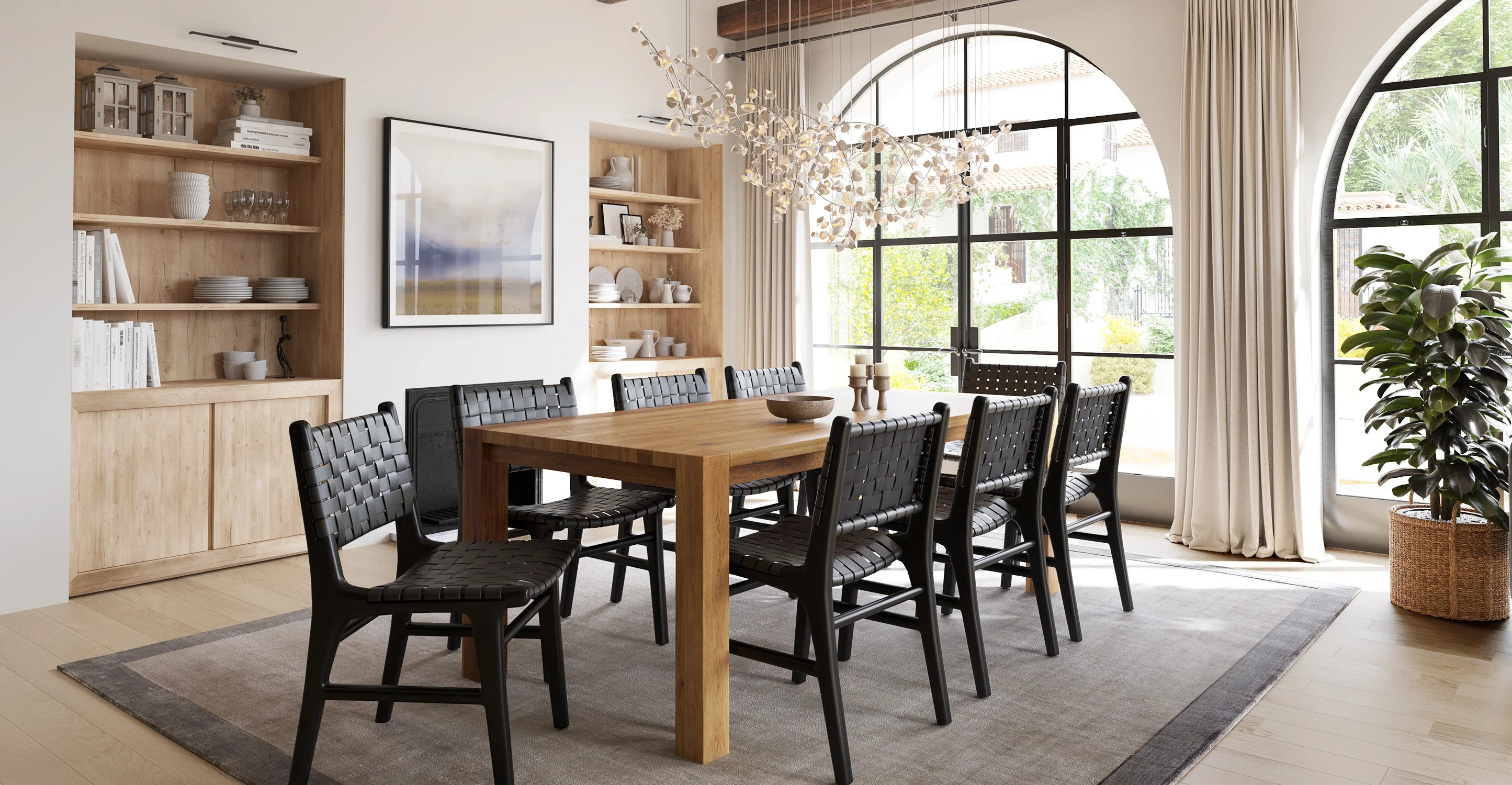 Banda Teak & Leather Dining Chair - Image 17