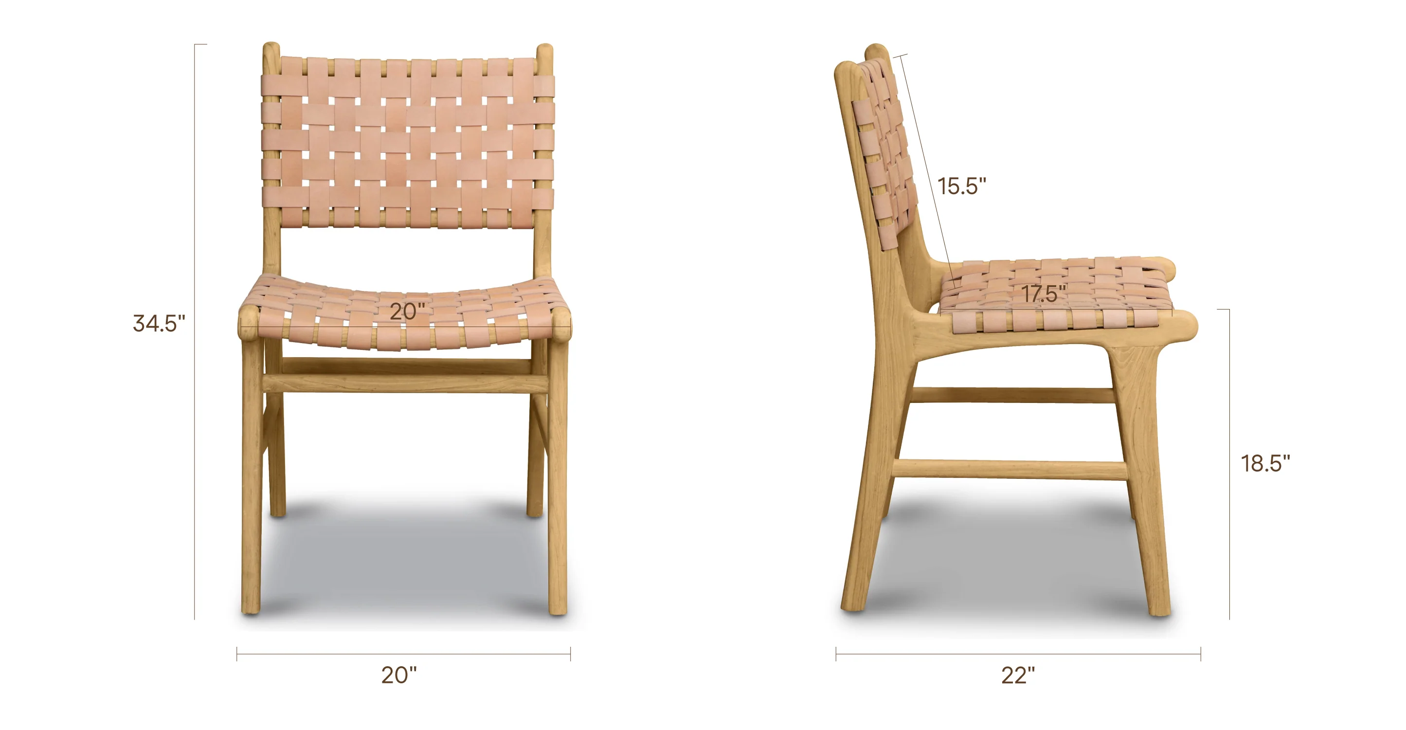 Banda Teak & Leather Dining Chair - Image 38