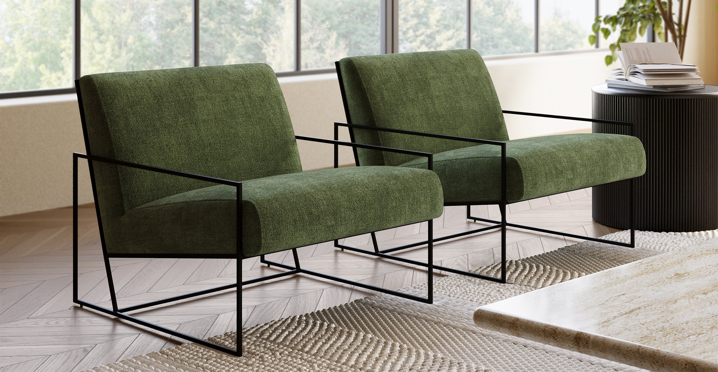 Bo Fabric Lounge Chair - Image 3