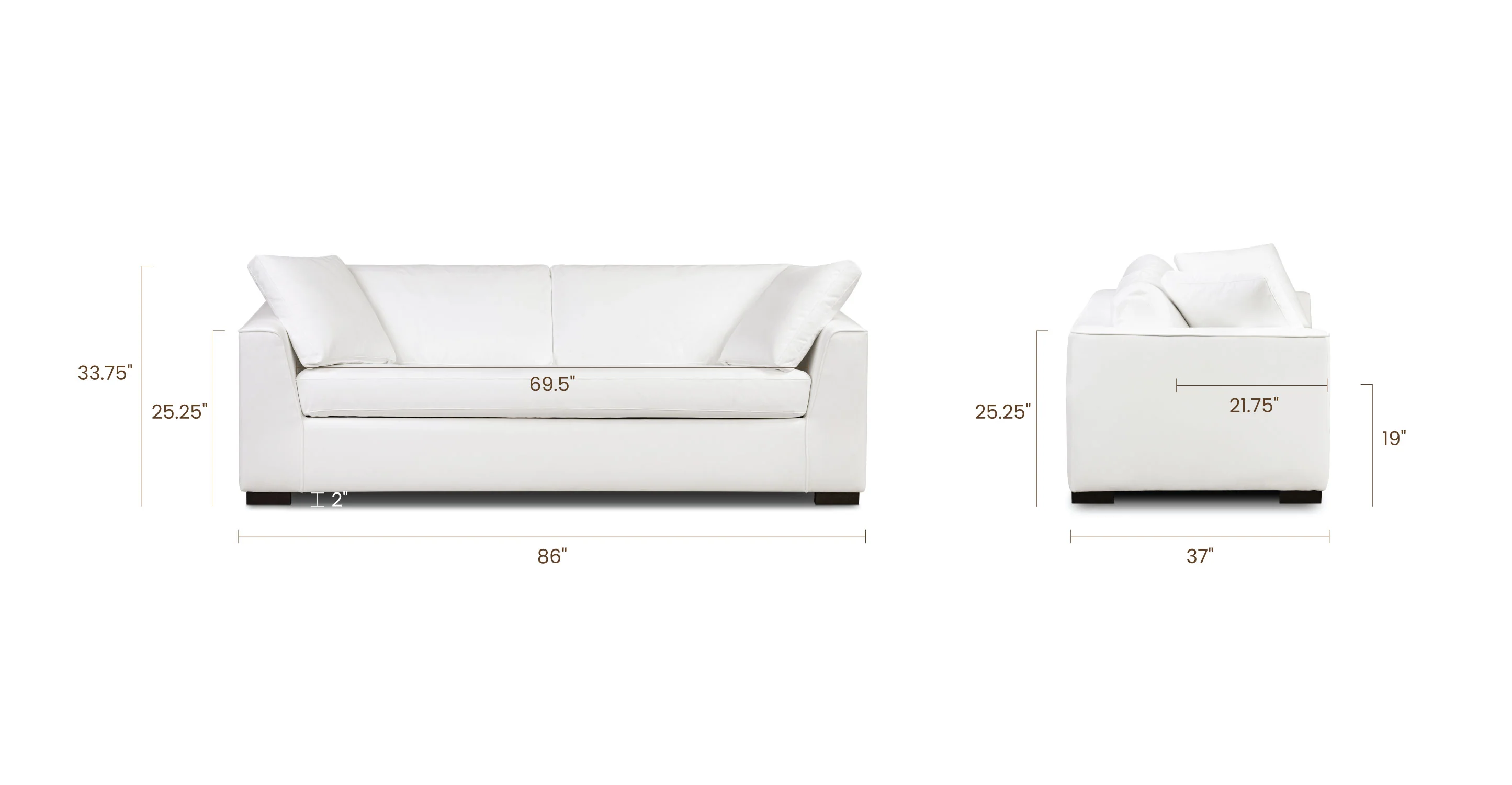 Capri 86" Pull-Out Sofa Bed - Image 15
