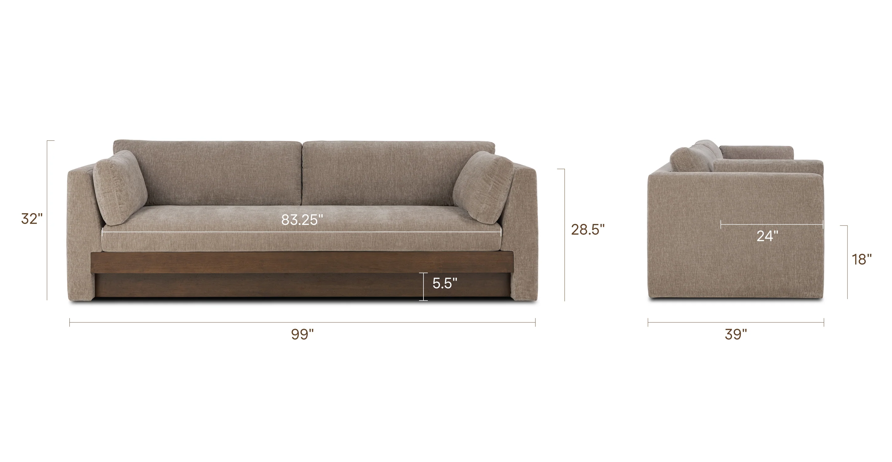 Geneva 99" Sofa - Image 33
