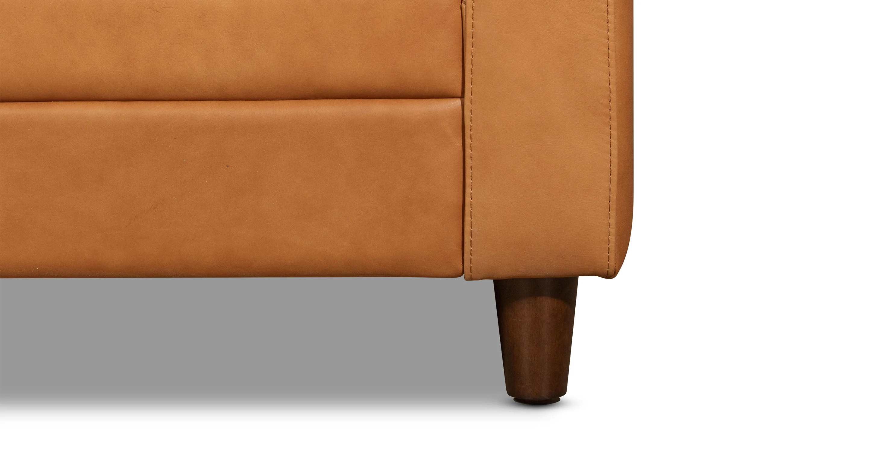 Harper Leather Pull-Out Convertible Sleeper Sofa (82") - Image 15