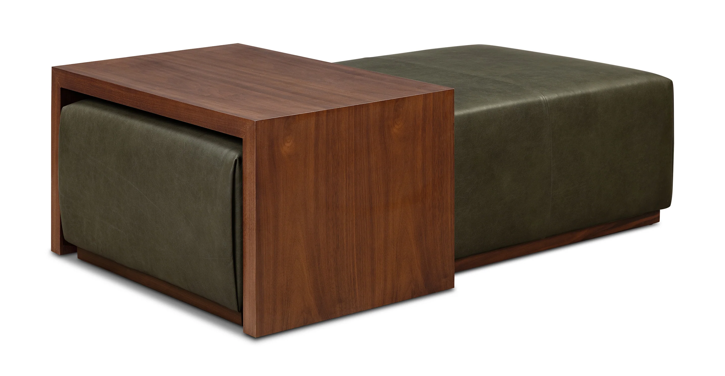 Jarmo Leather Ottoman with Walnut Table - Image 19