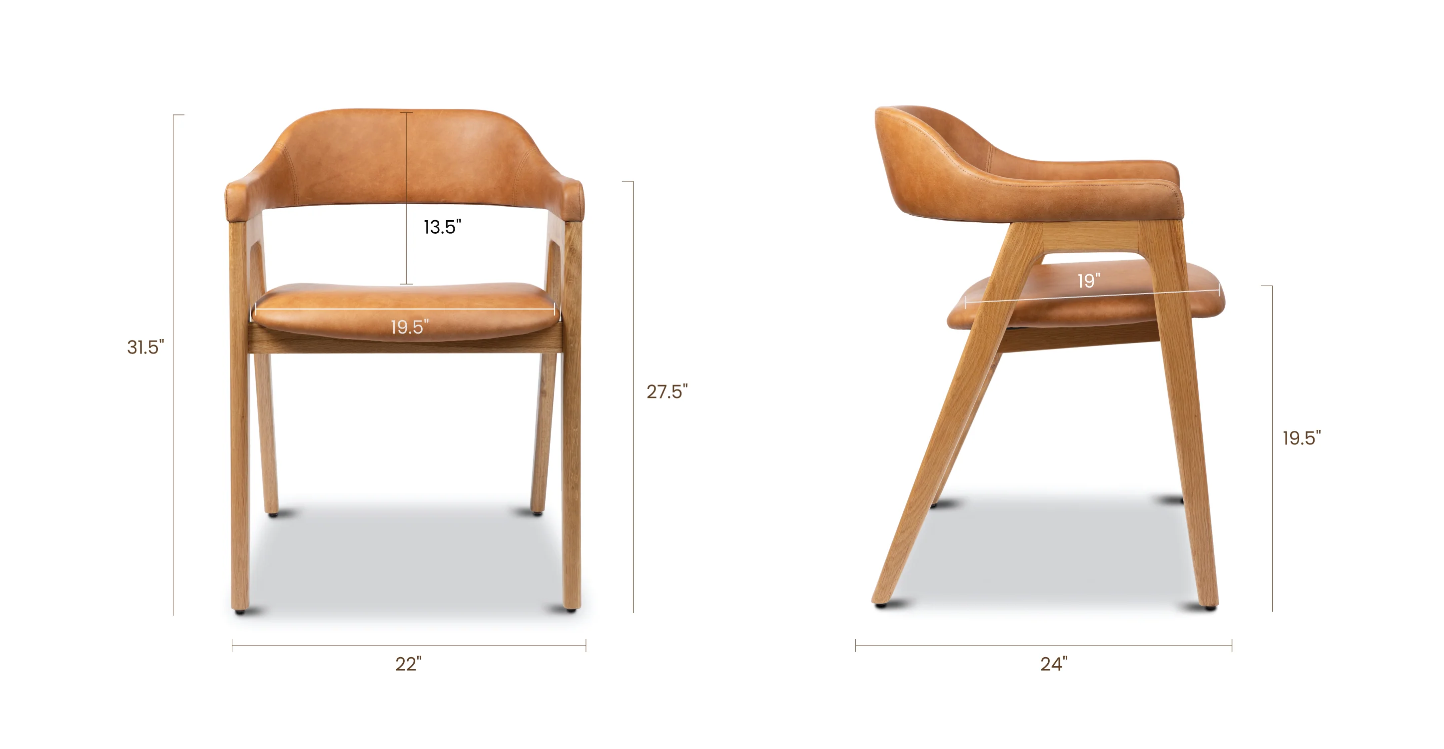 Lando Leather Dining Chair - Image 26