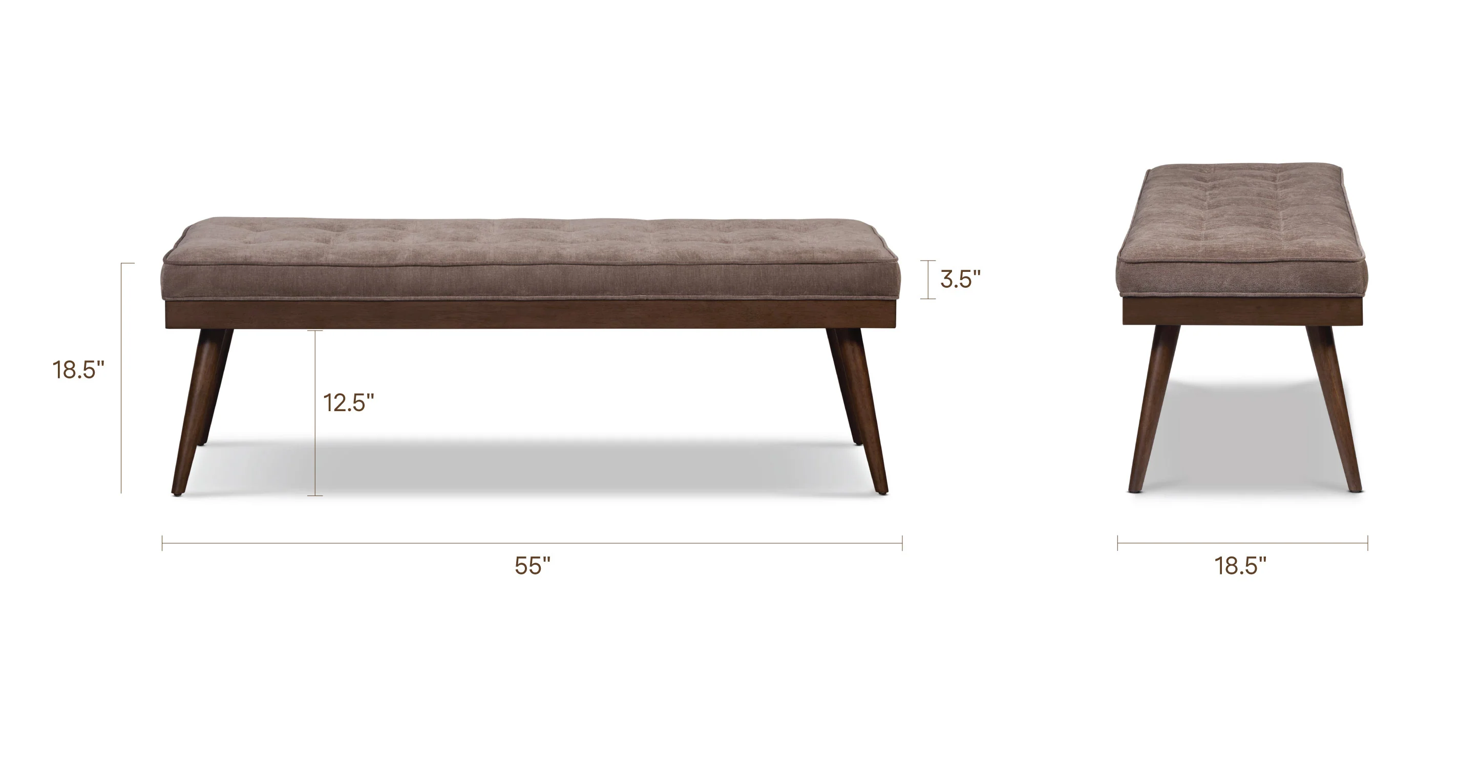 Luca Fabric Bench - Image 19