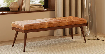 Luca Leather Bench - Image 77