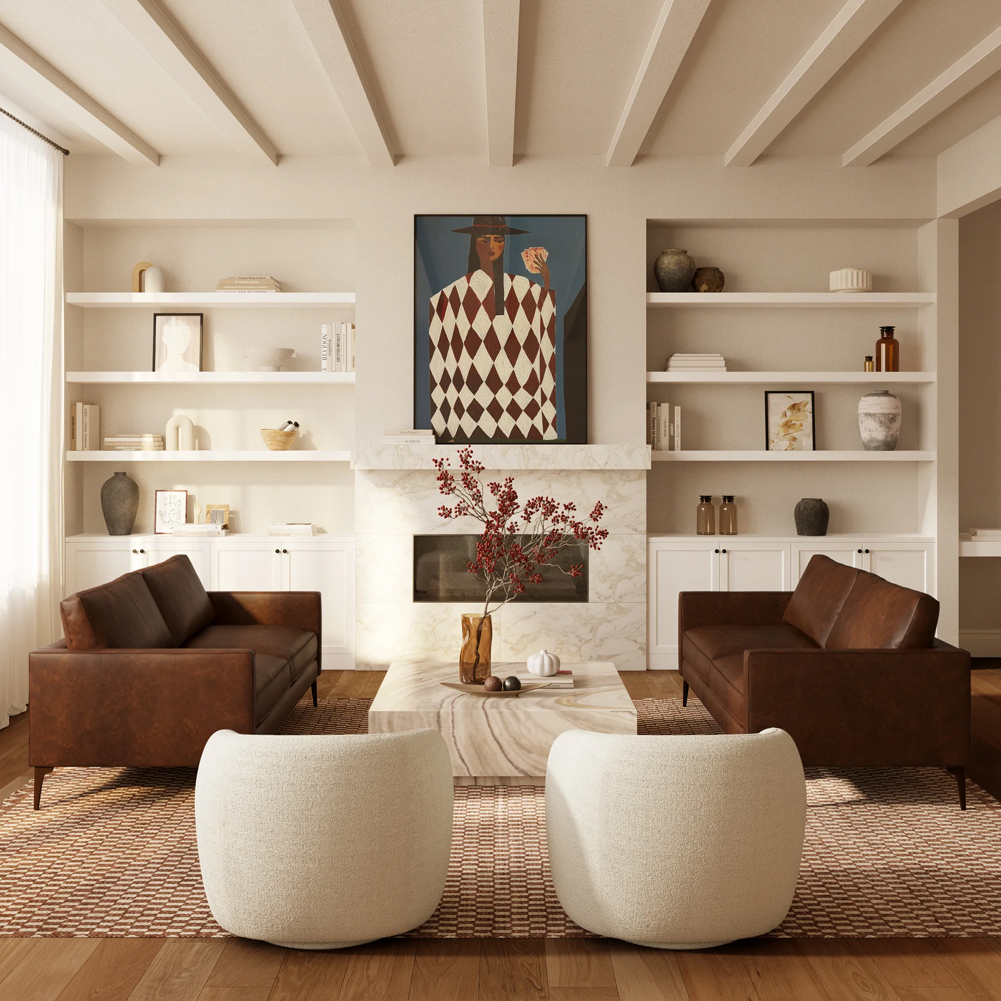 Mateo Leather Sofa - Image 43