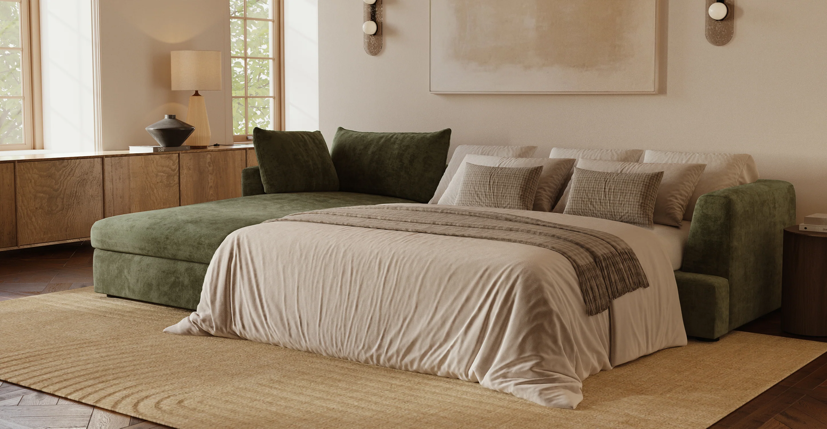Milo Left-facing Sleeper Sectional - Image 21