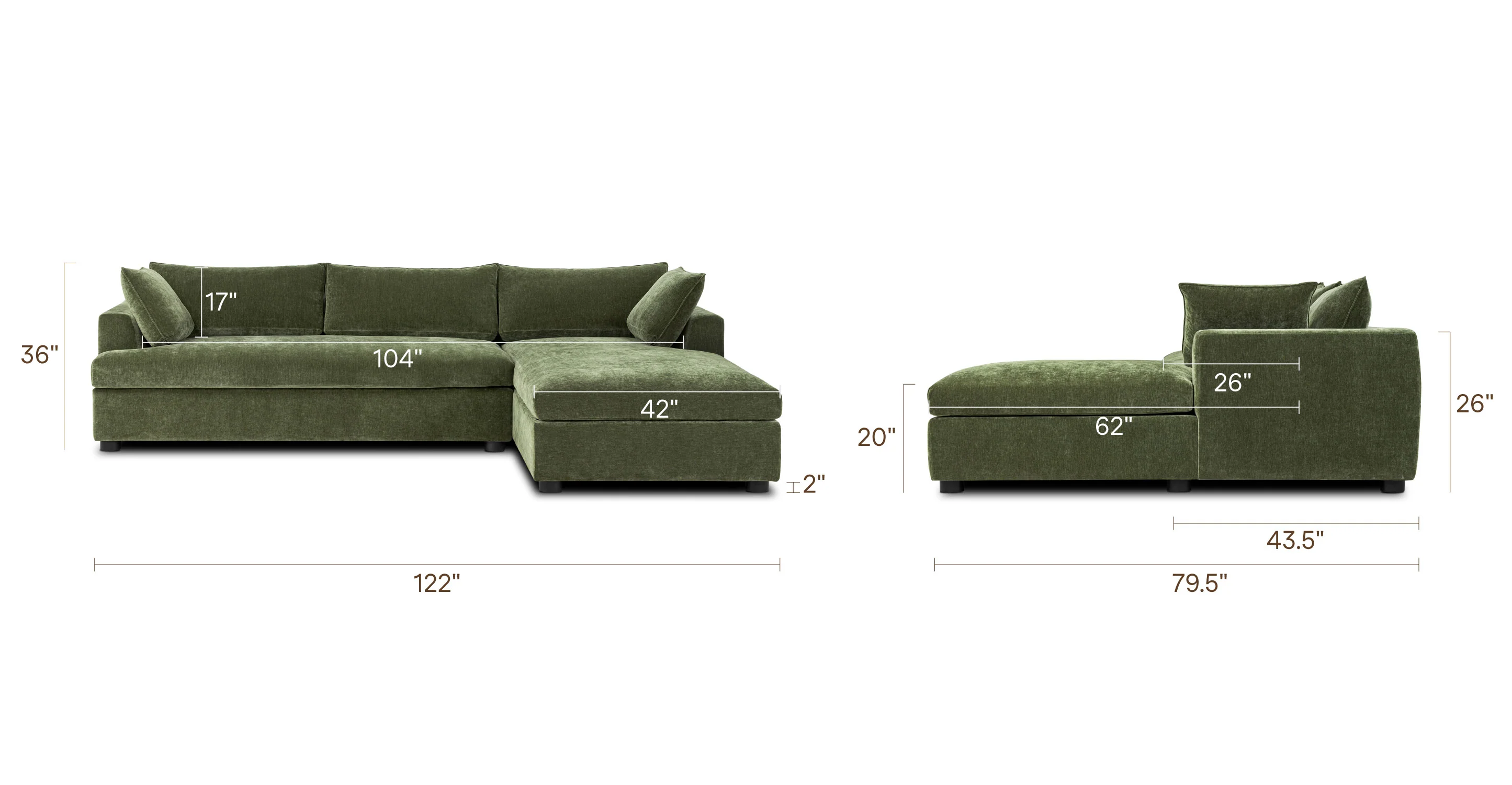 Milo Right-facing Sleeper Sectional - Image 18