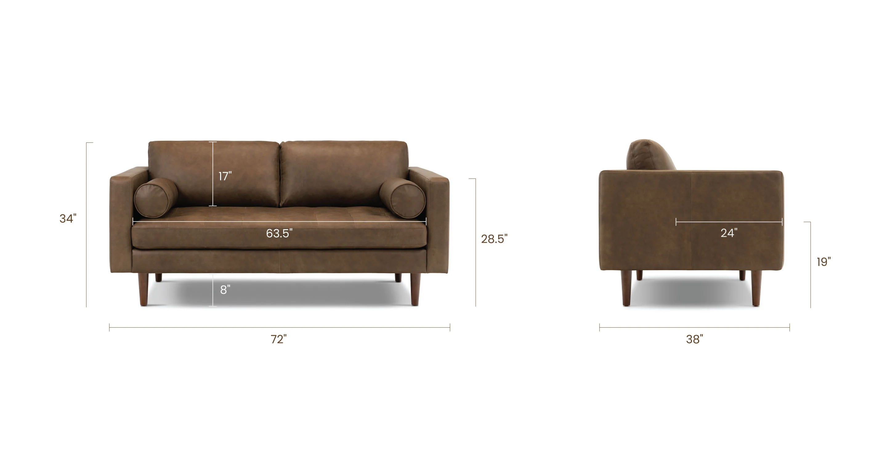 Napa 72" Apartment Sofa - Image 51