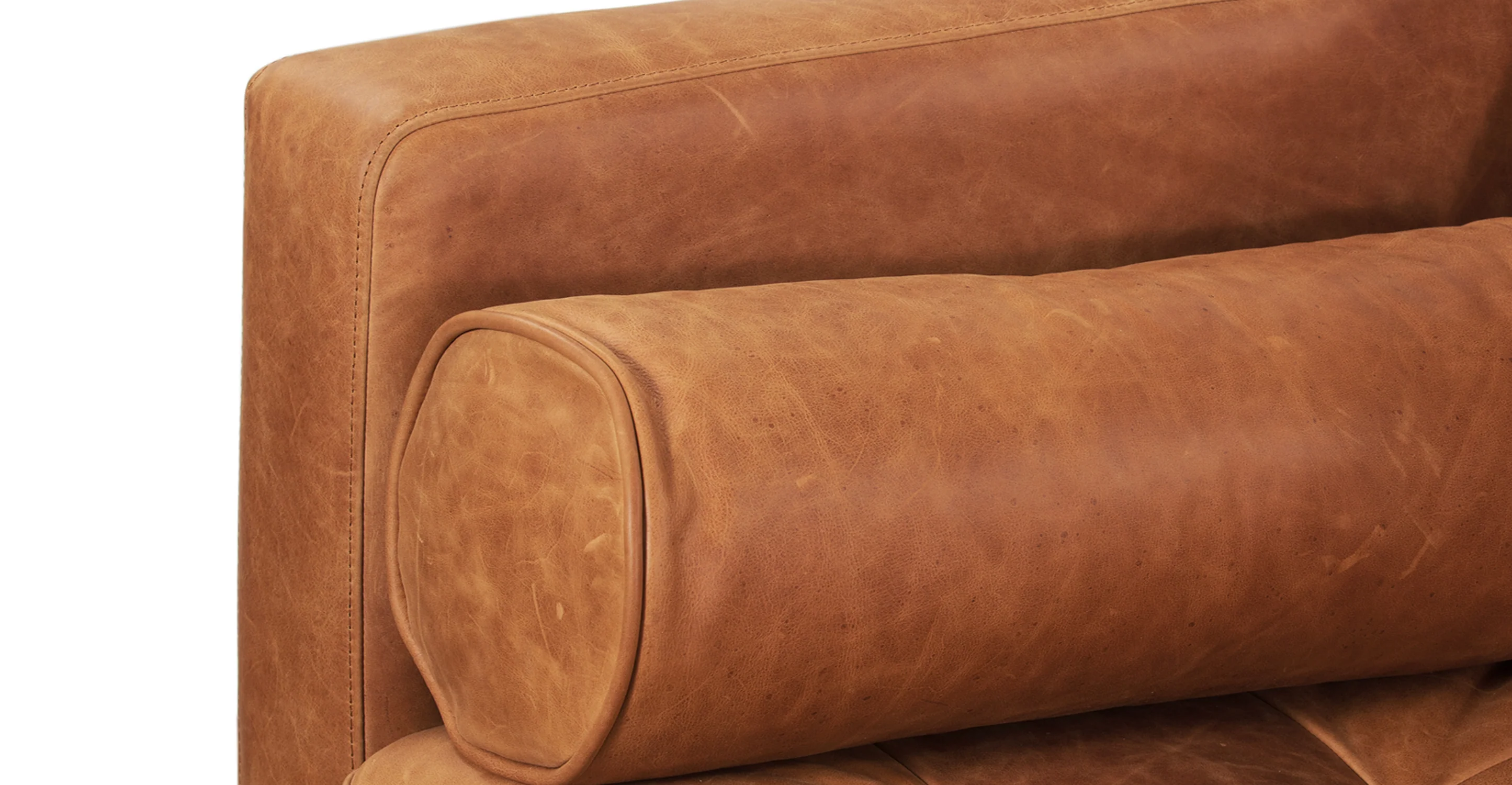 Napa 82" Leather Pull-Out Convertible Sleeper Sofa - Image 15