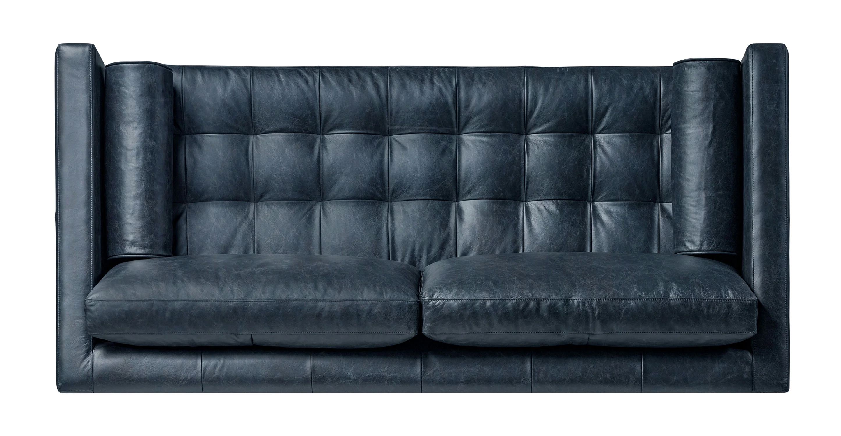 Napa 82" Leather Pull-Out Convertible Sleeper Sofa - Image 36