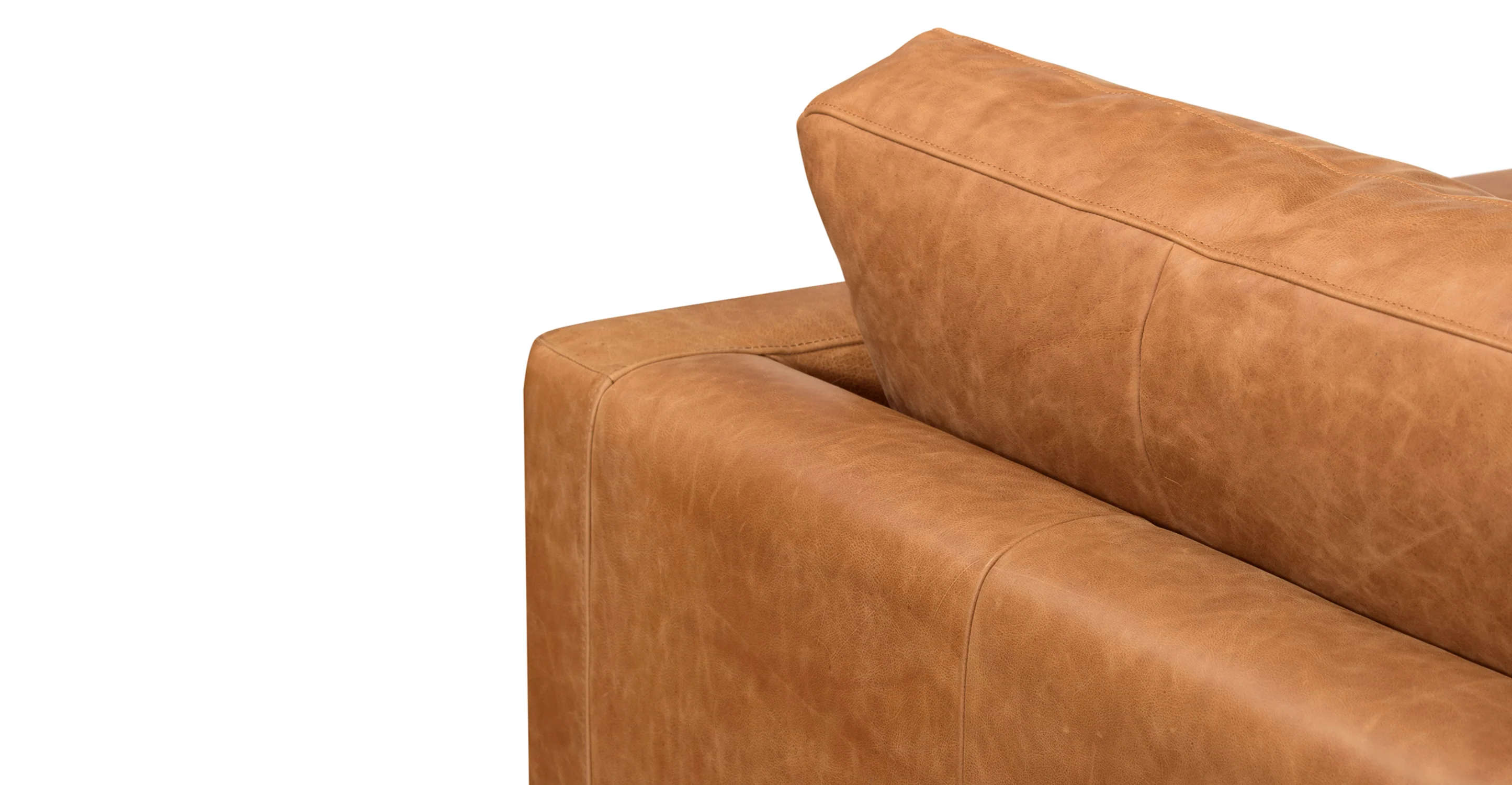 Napa Leather Corner Sectional Sofa - Image 9