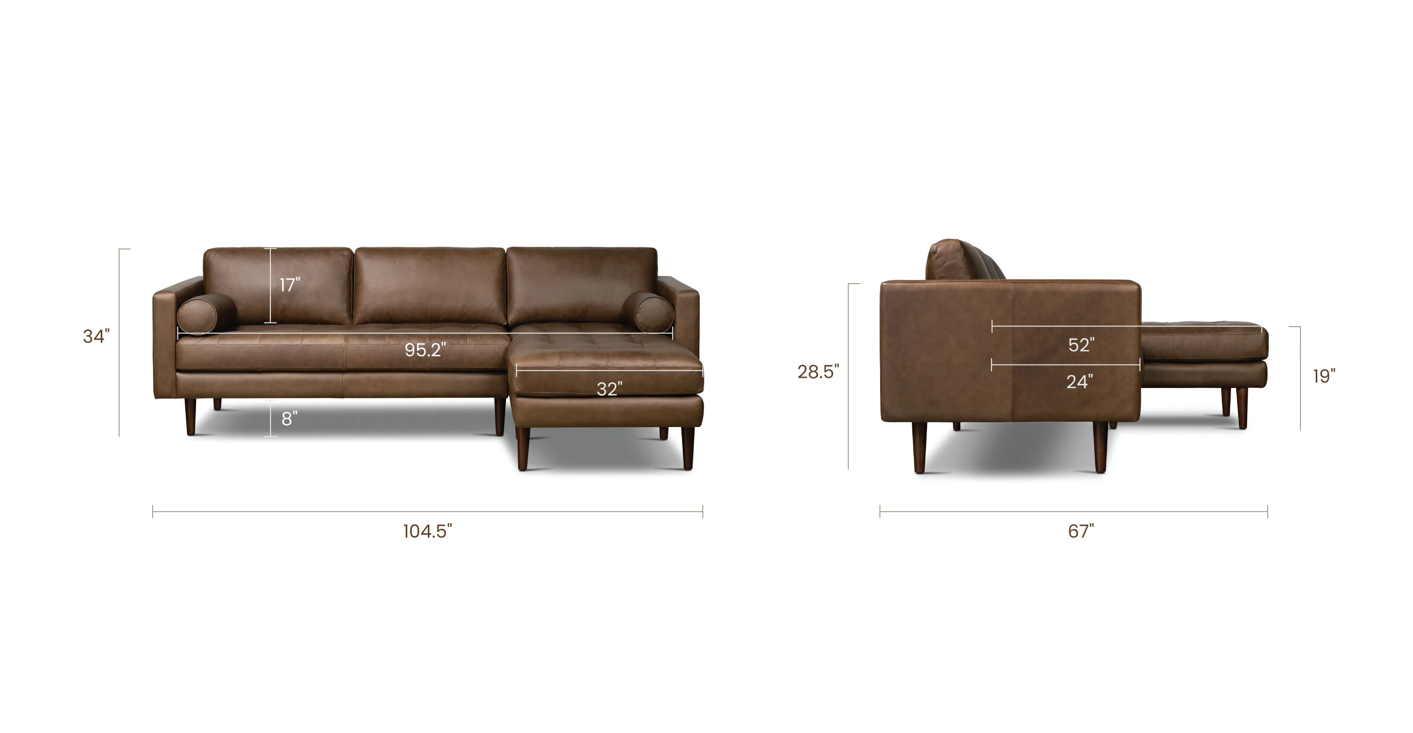 Napa Right-Facing Sectional Sofa - Image 77