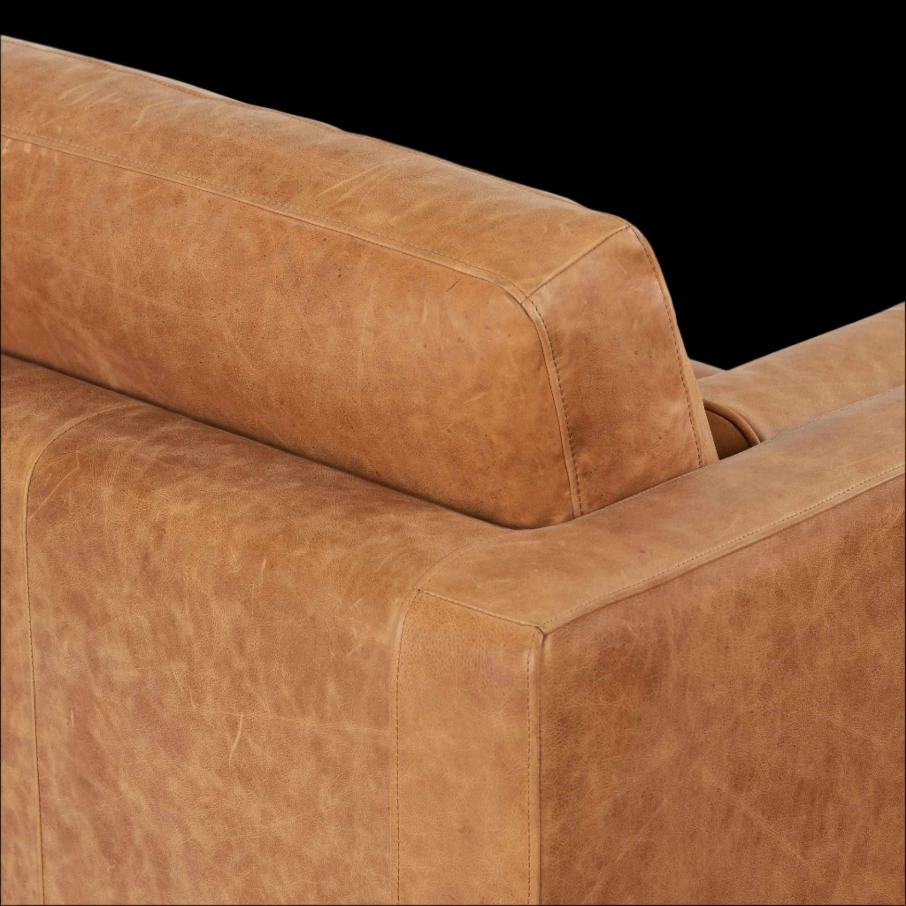Napa Leather Sofa 88.5” - Image 23