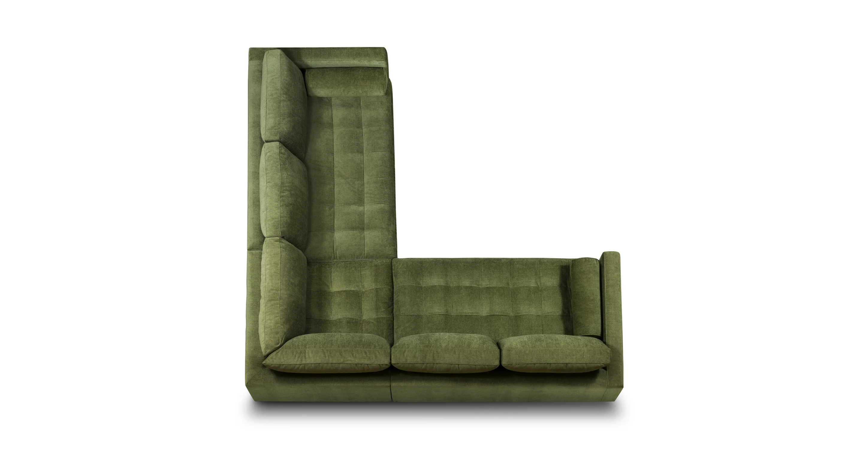 Napa Velvet Corner Sectional Sofa - Image 8