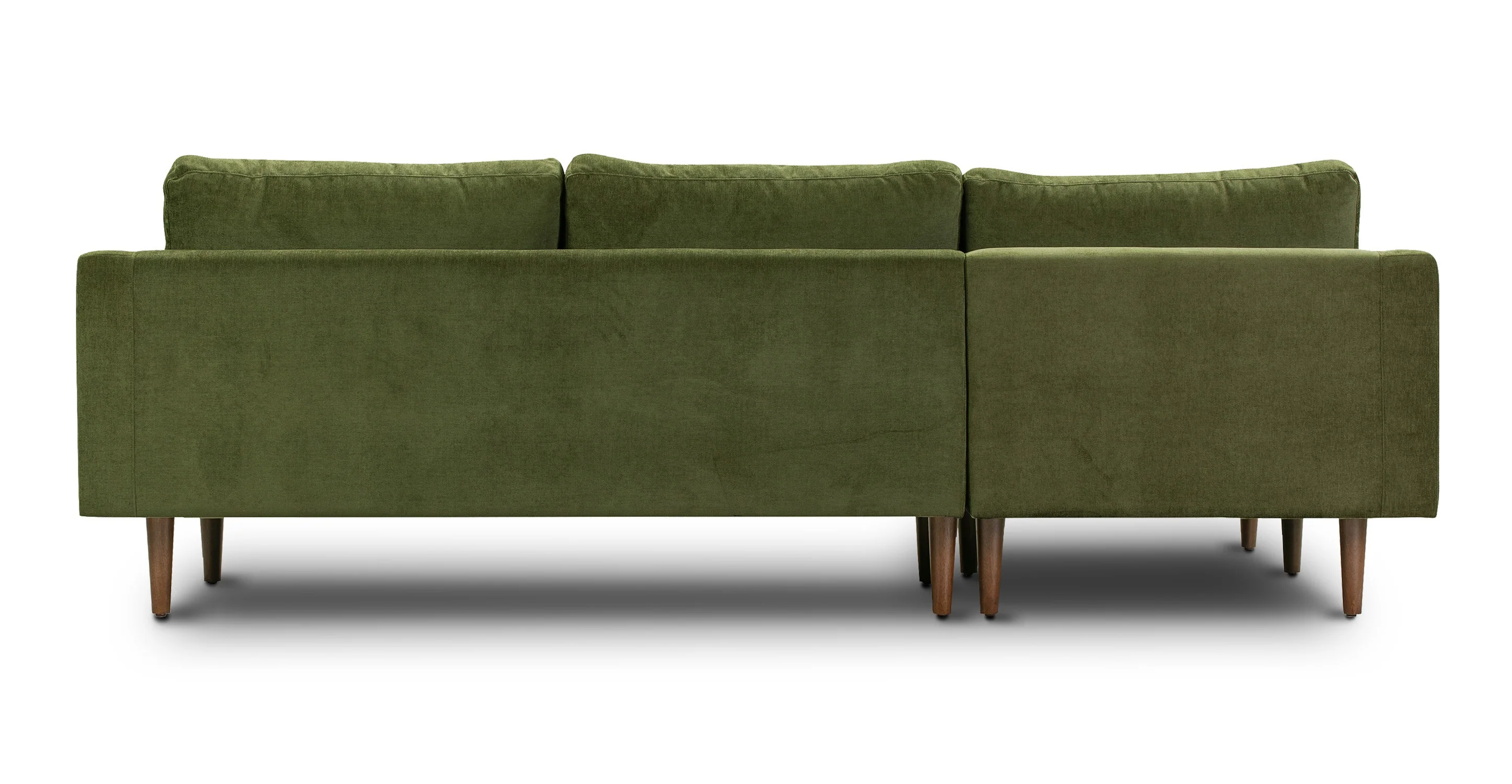 Napa Velvet Left-Facing Sectional Sofa - Image 7