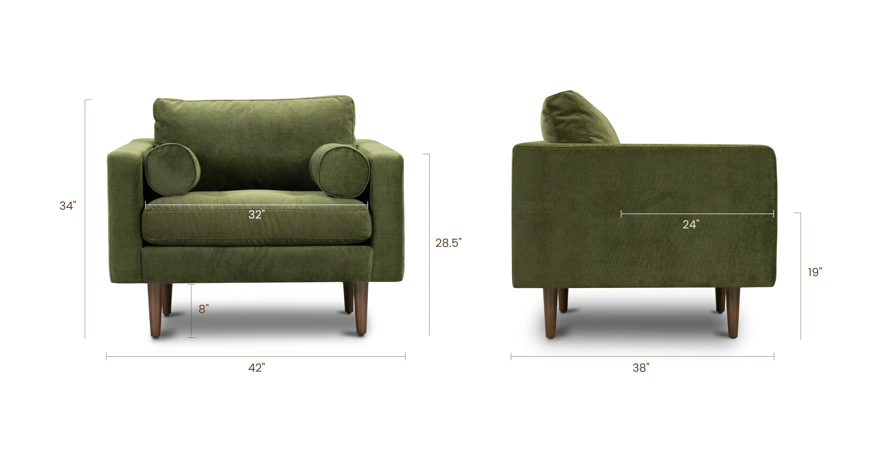 Napa Velvet Lounge Chair - Image 23