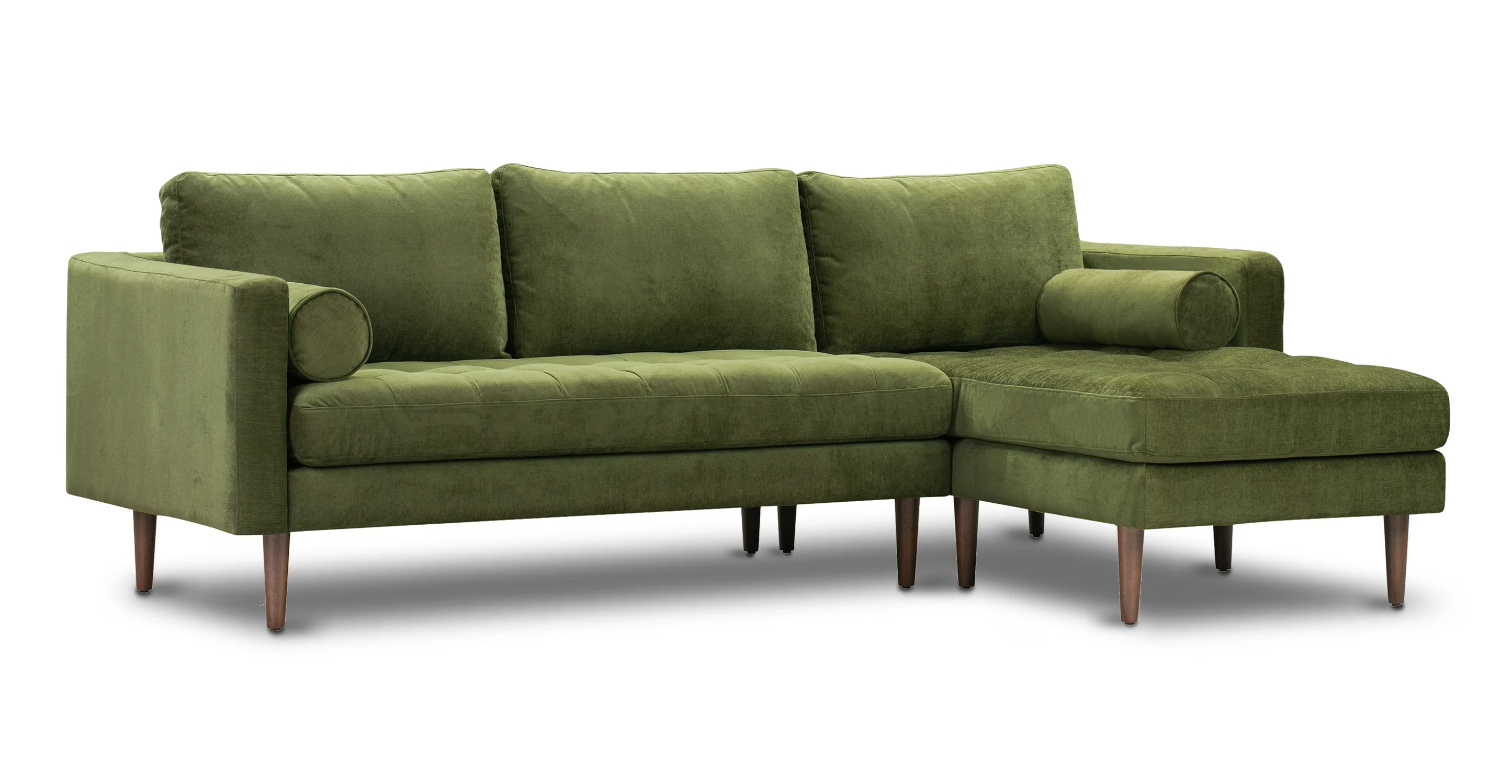 Napa Velvet Right-Facing Sectional Sofa - Image 2