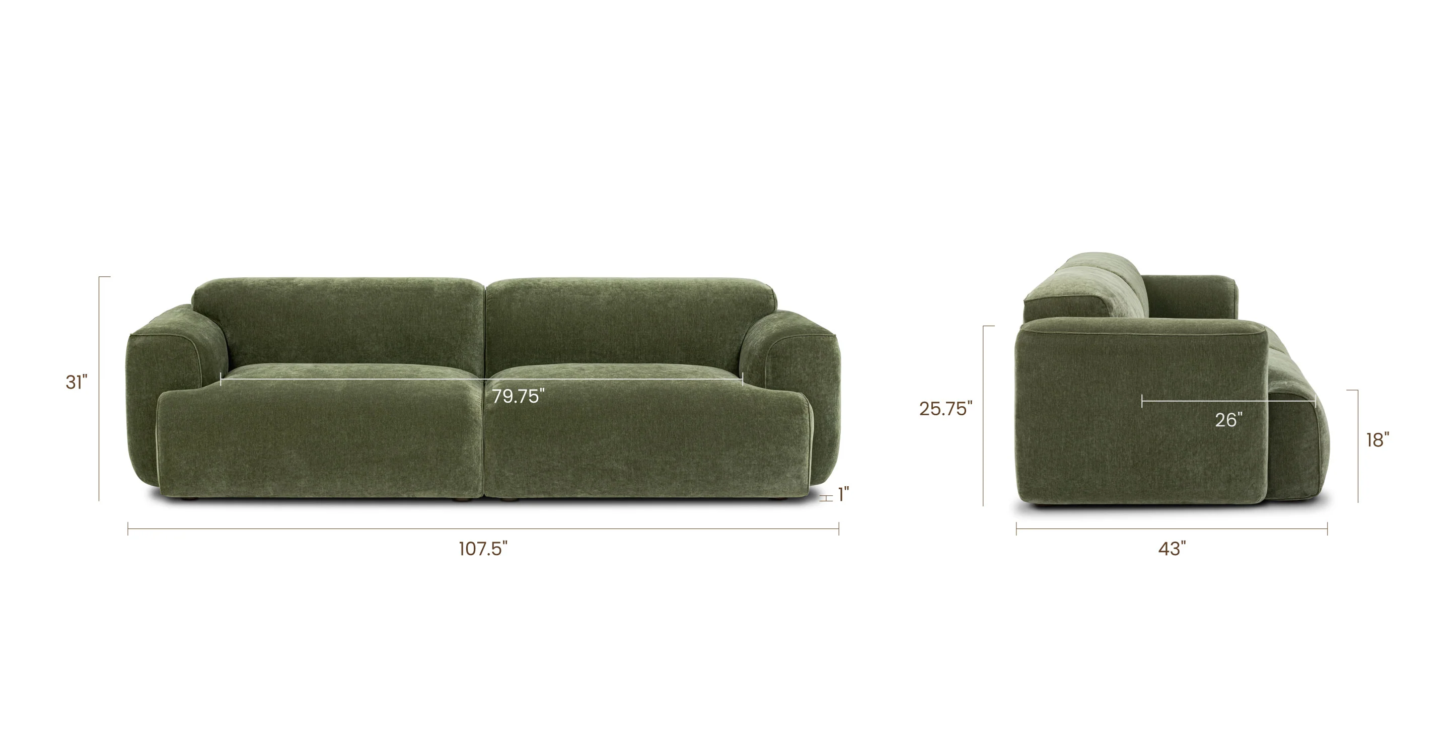 Nardo 107.5" Sofa - Image 18