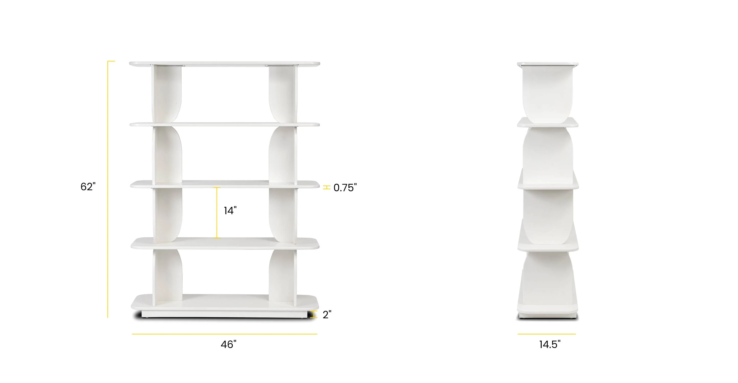 Padua 62" Bookshelf - Image 10