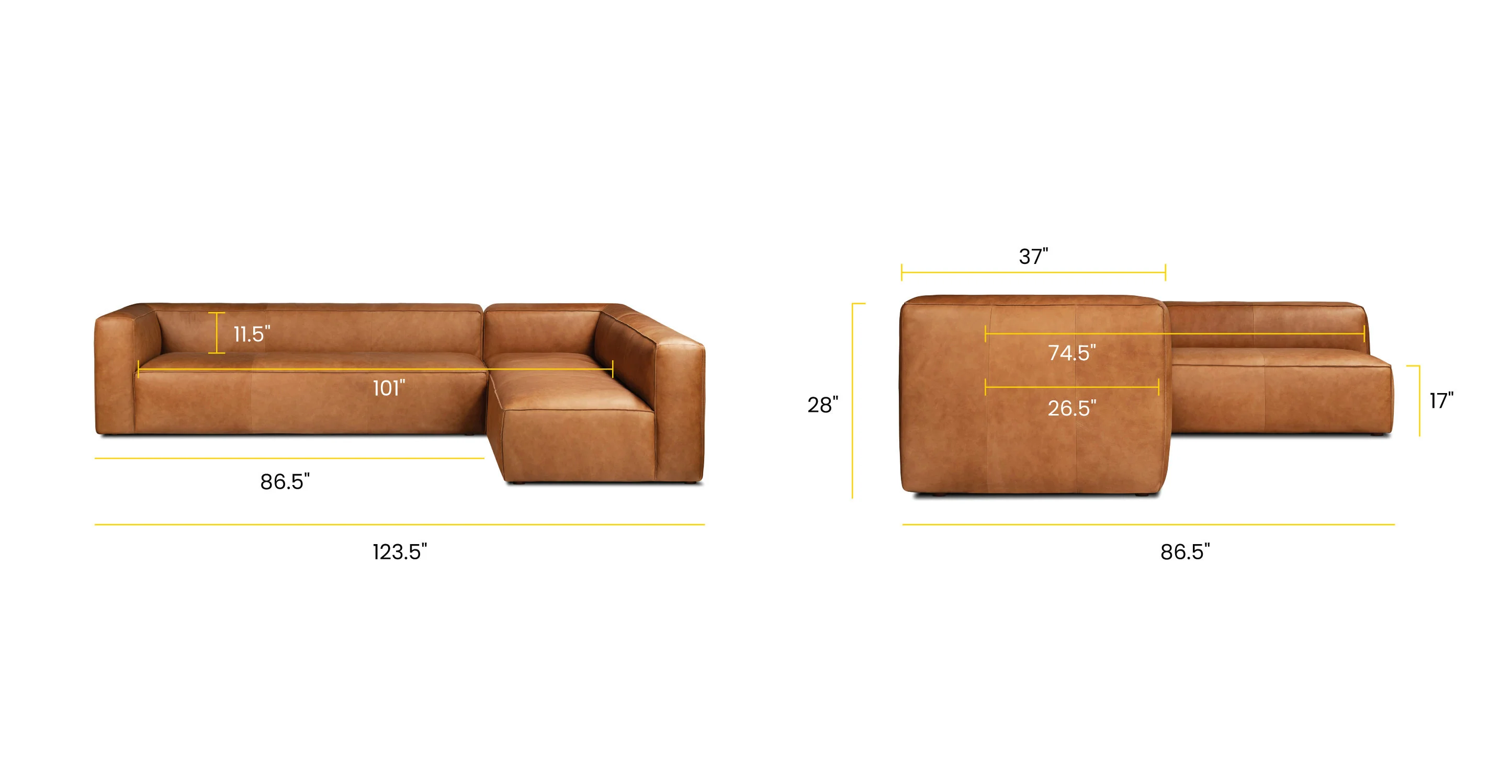 Piazza Corner Sectional Sofa - Image 14