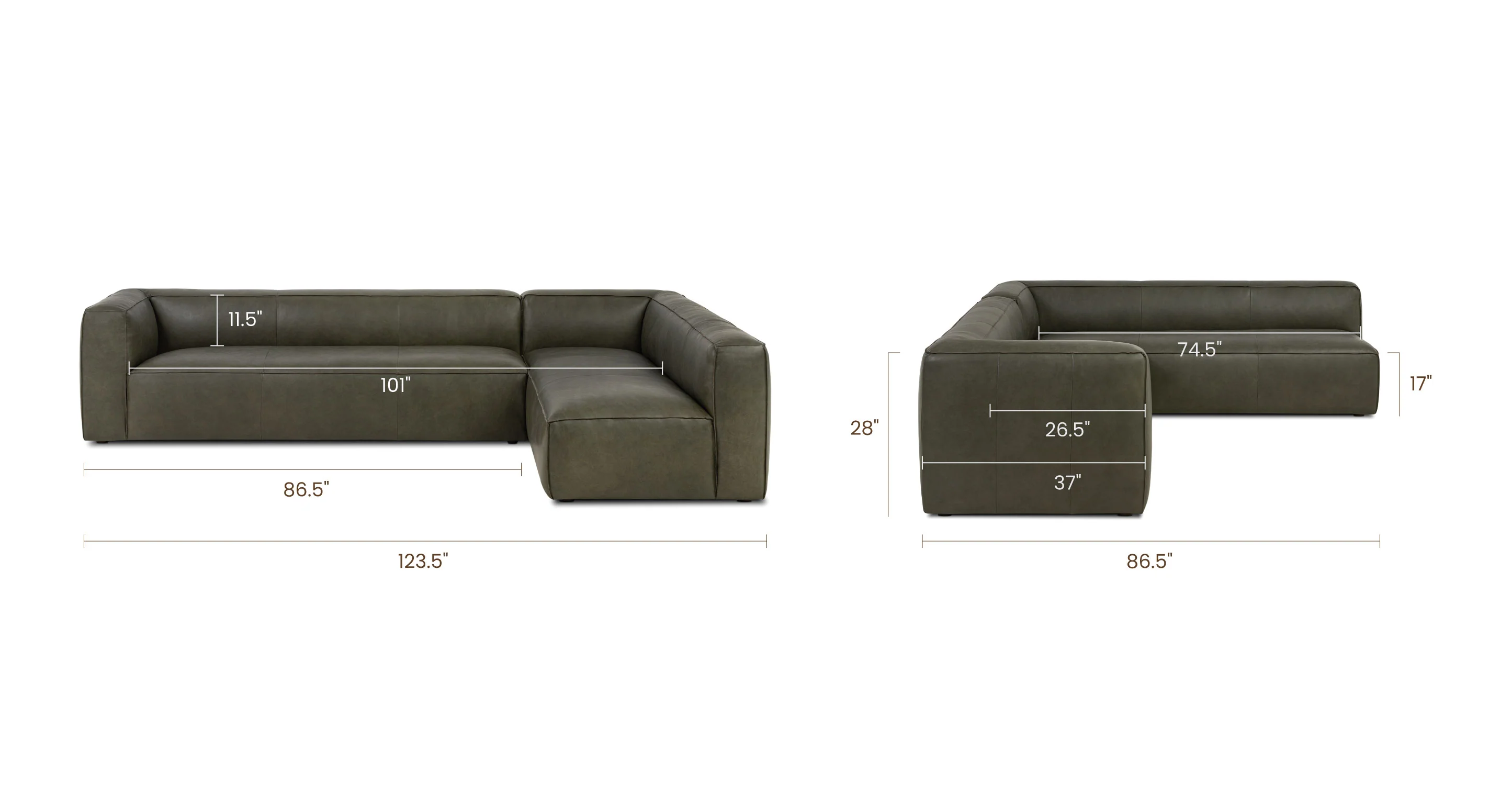 Piazza Corner Sectional Sofa - Image 27