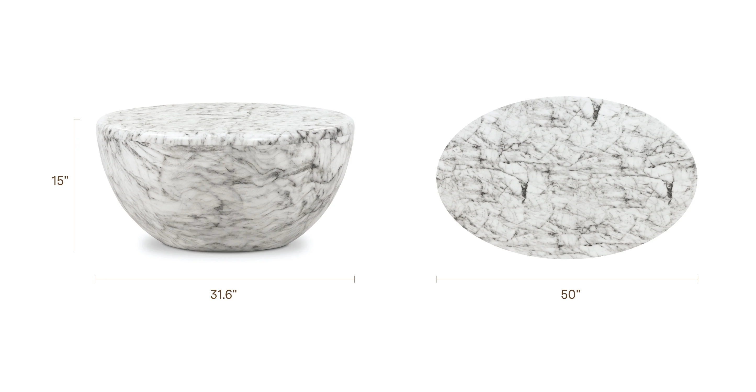 Trevi Oval Coffee Table - Image 21