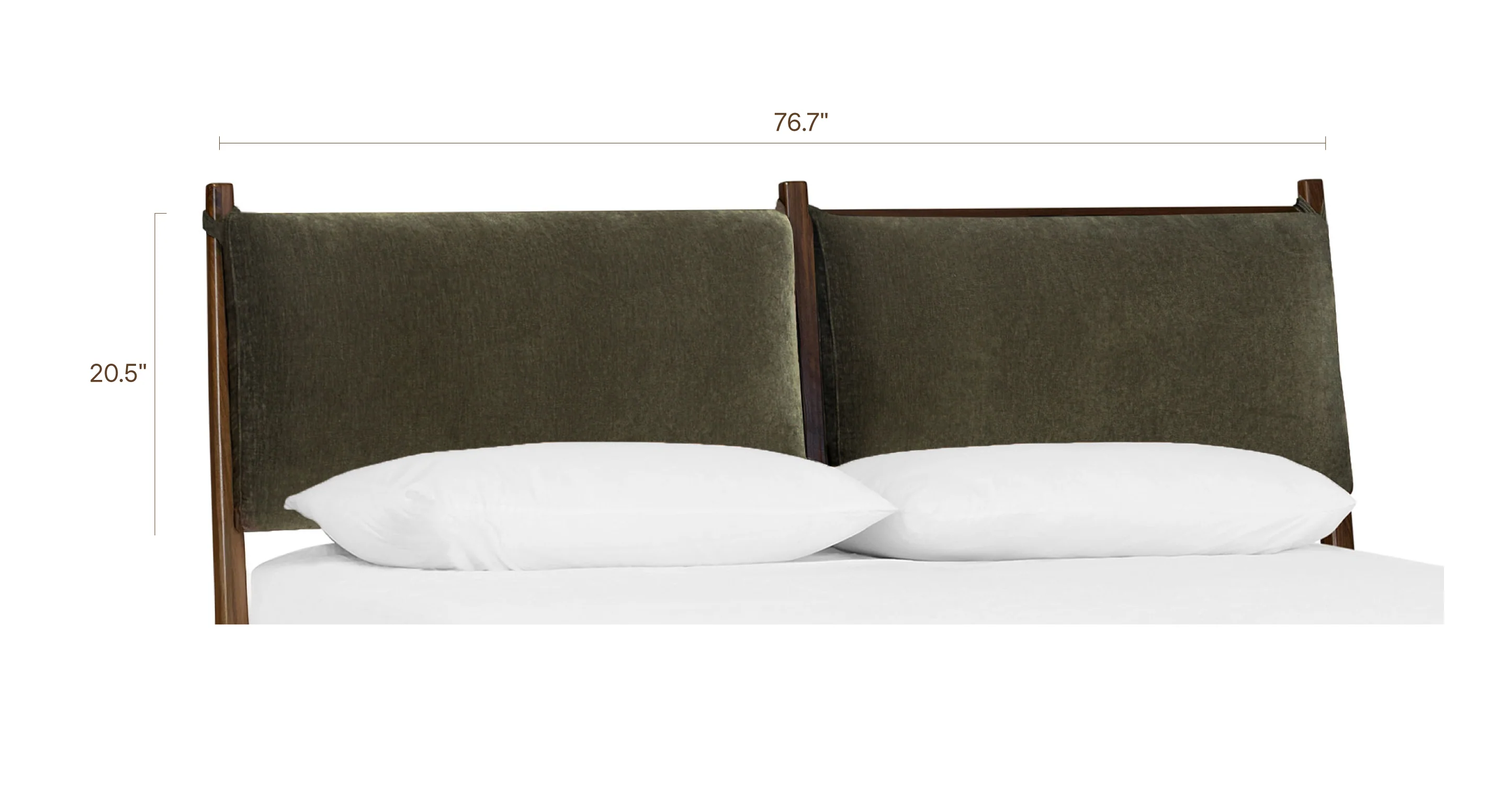 Truro Fabric Bed Headboard Cushion Set - Image 7