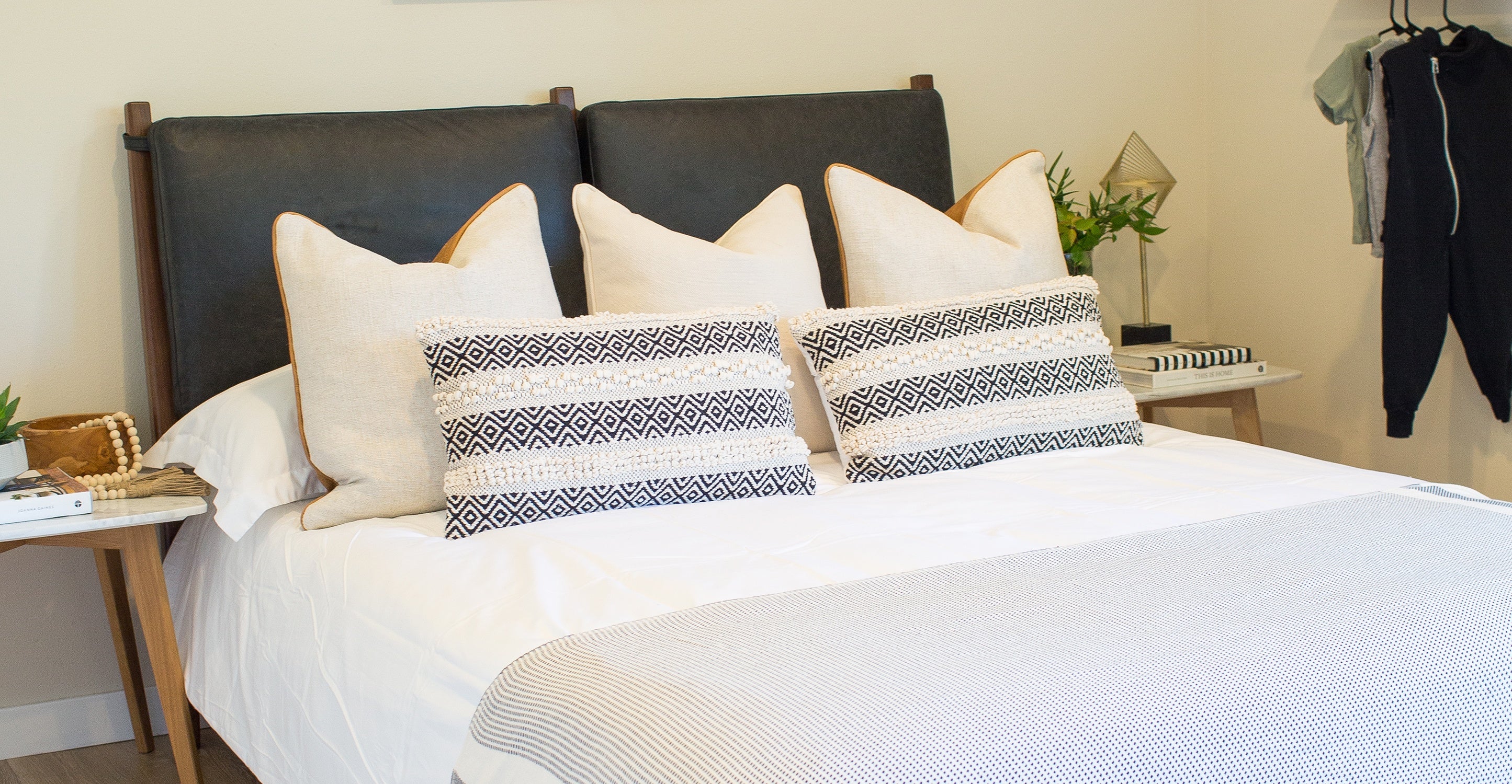 Truro Bed with Leather Cushions - Image 36