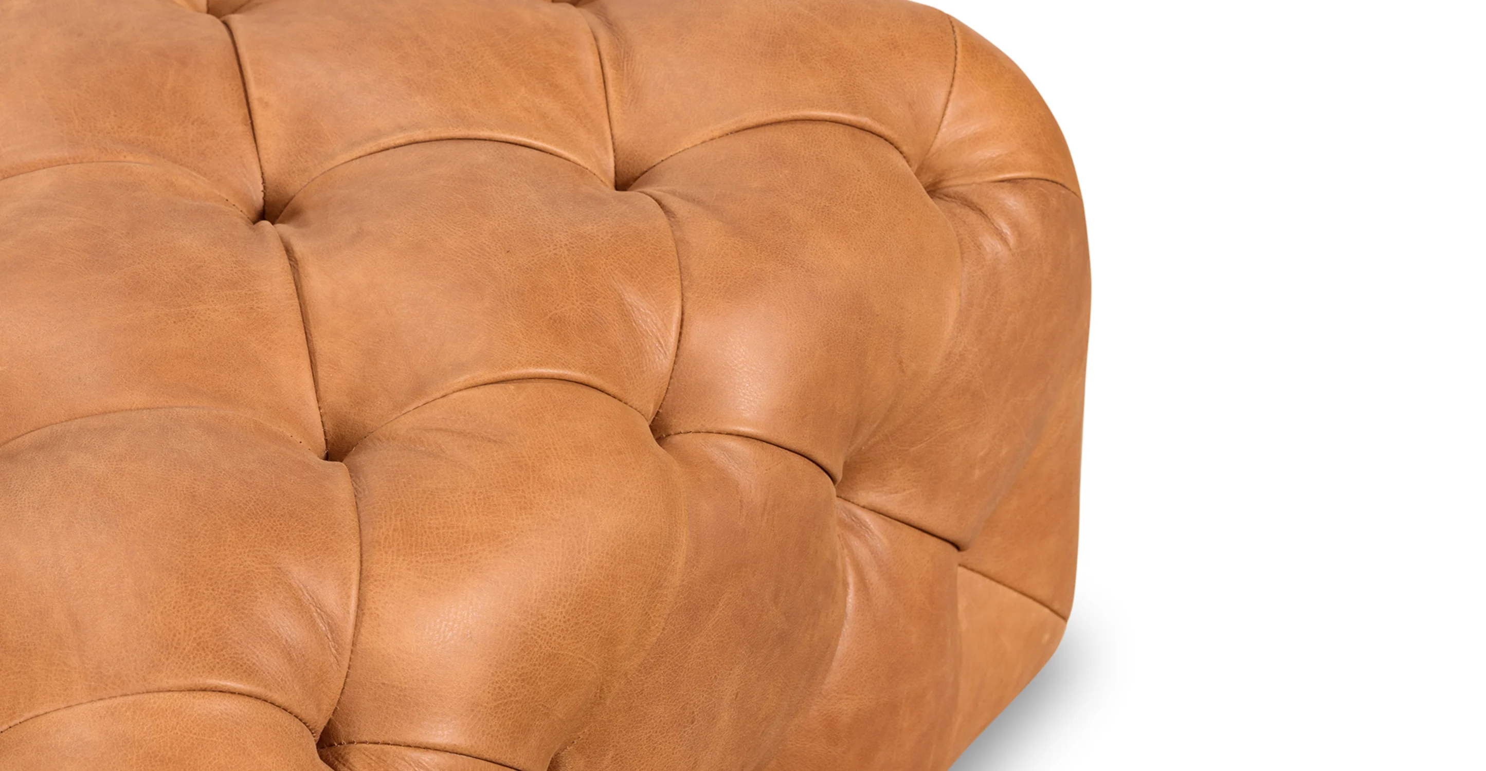 Turin Leather Ottoman - Image 22