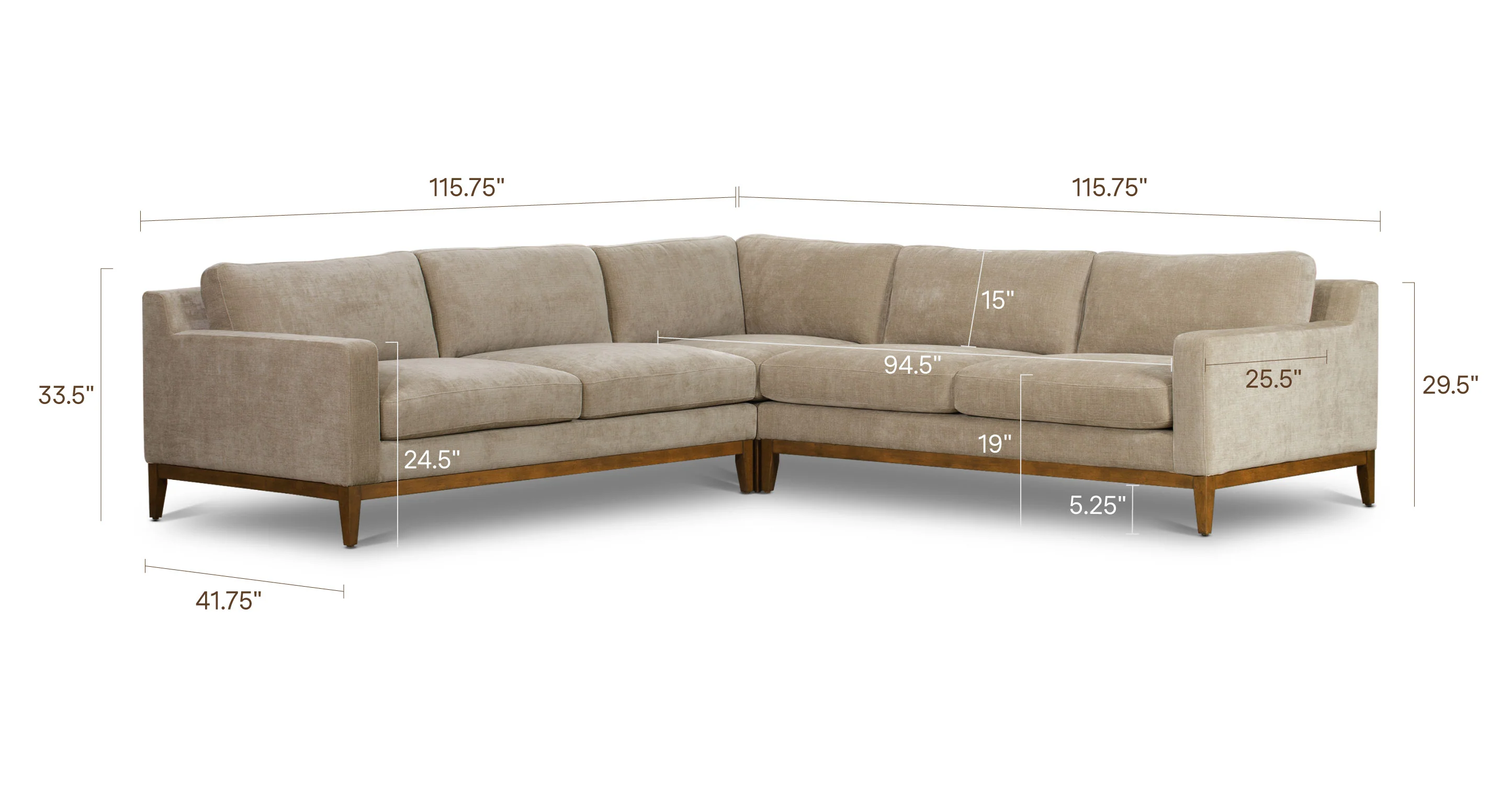 Zyon 116" Corner Sectional - Image 28