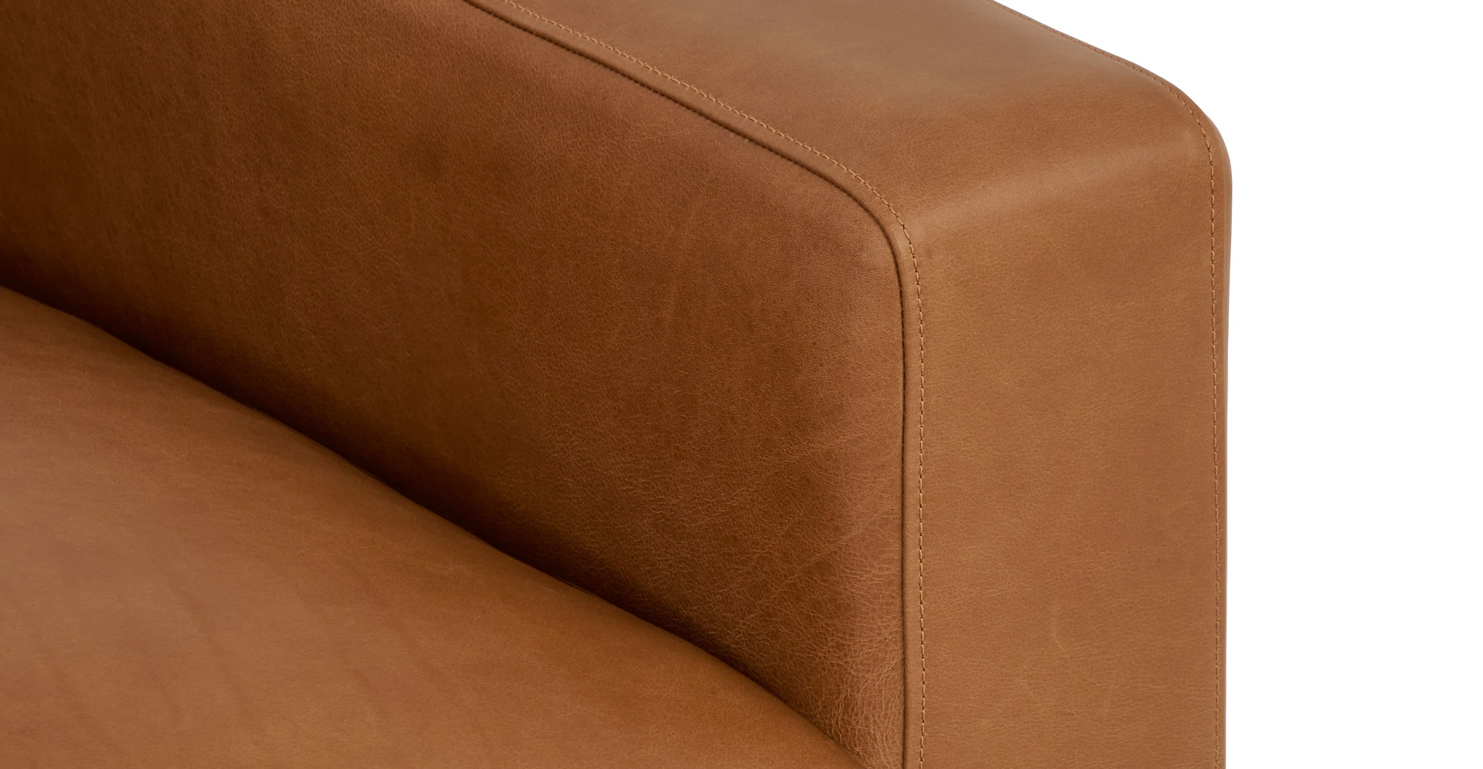 Zyon 75" Leather Apartment Sofa - Image 9