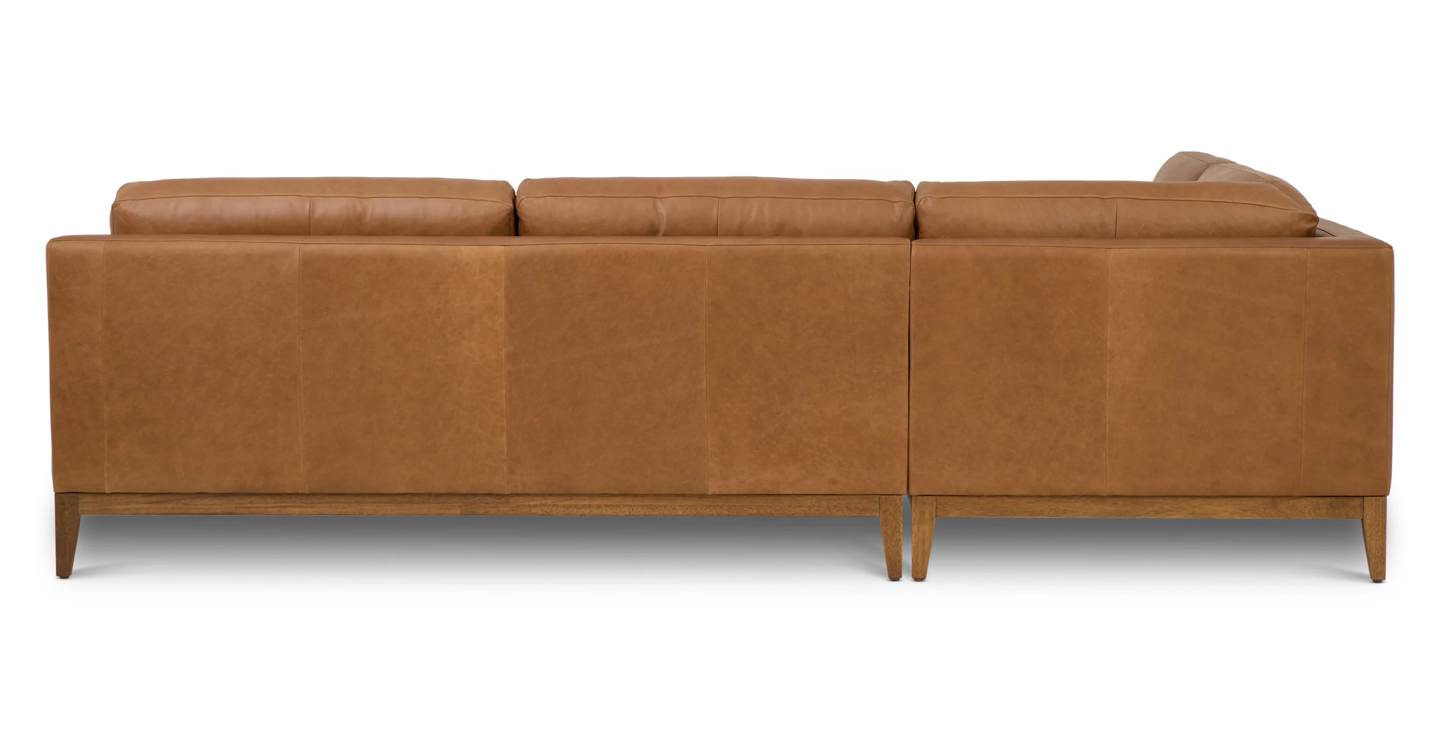 Zyon Leather Left-Facing Bumper Chaise Sectional - Image 5