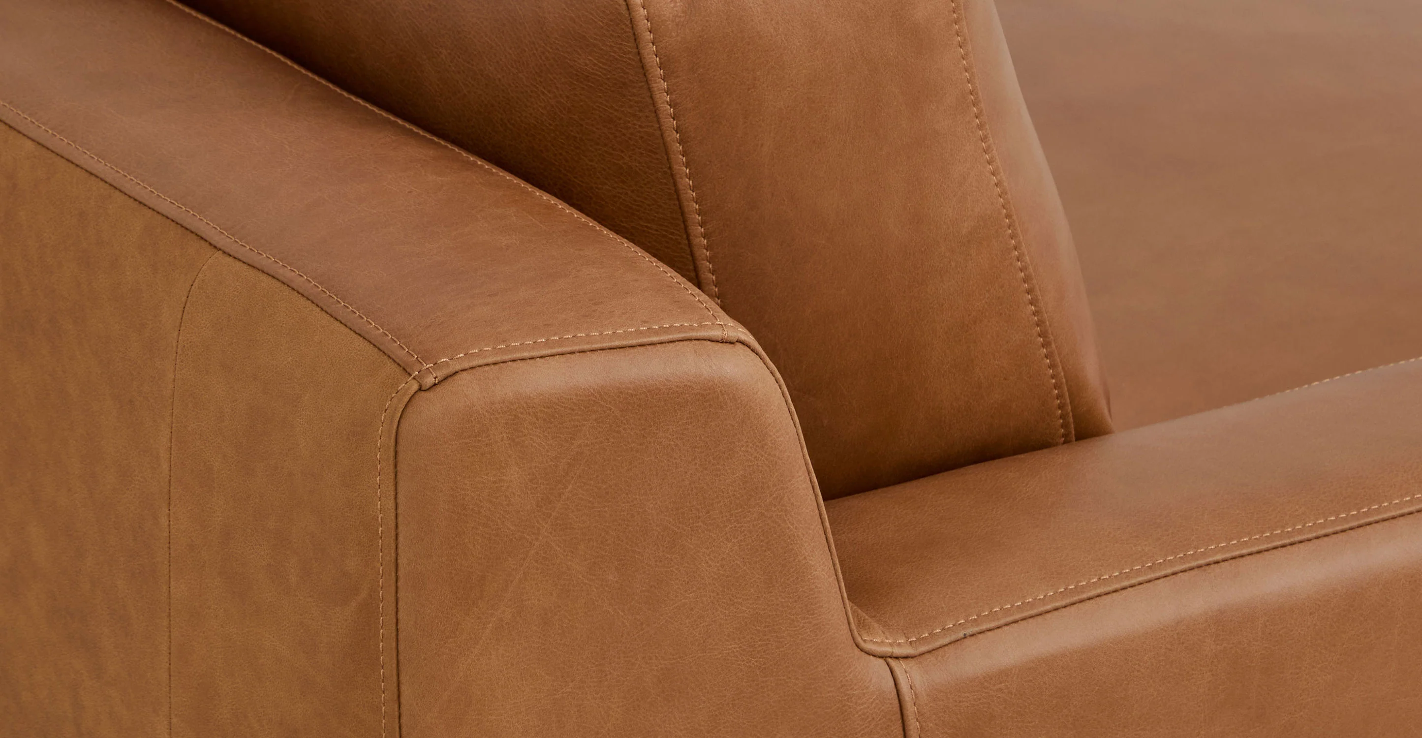 Zyon Leather Right-Facing Bumper Chaise Sectional - Image 14